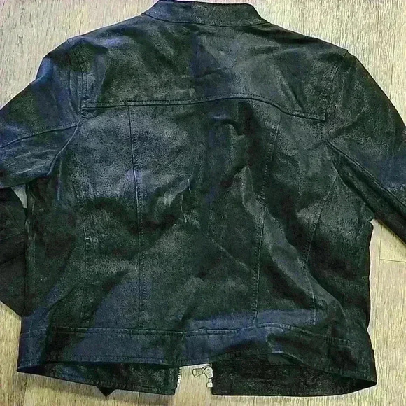 LEVI'S LEATHER SUEDE BOMBER JACKET - Picture 7 of 7